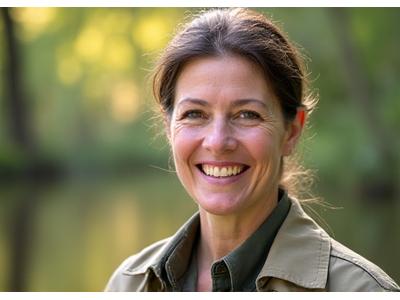 Portrait of Dr. Elara Vance, smiling confidently