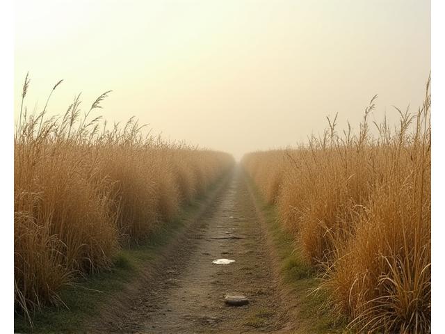 Overgrown field before prairie restoration