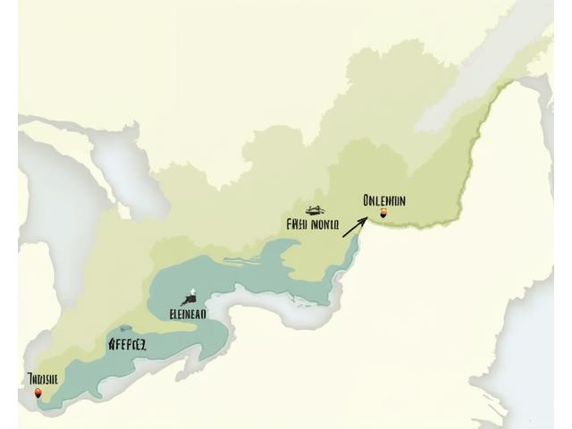 Map showing limited distribution ranges of rare Canadian reptiles with expedition markers.